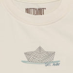 Huttelihut T-shirt à manches courtes – t-shirt basique doux pour enfant – Blanc