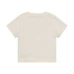 Huttelihut T-shirt à manches courtes – T-shirt basique doux pour enfant – Blanc