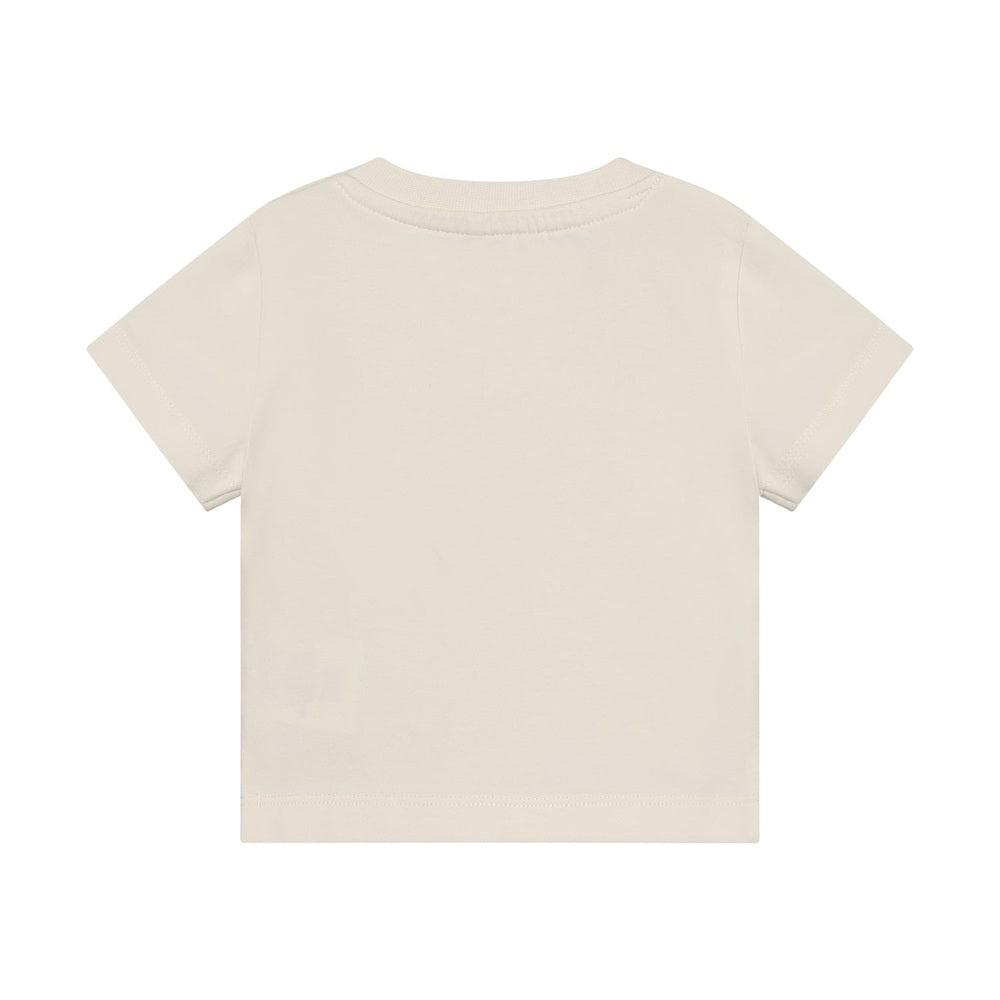 Huttelihut T-shirt à manches courtes – T-shirt basique doux pour enfant – Blanc