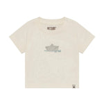 T-shirt à manches courtes Huttelihut – T-shirt basique doux pour enfant – Blanc