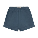 Huttelihut Short en mousseline – short en coton léger – bleu marine foncé