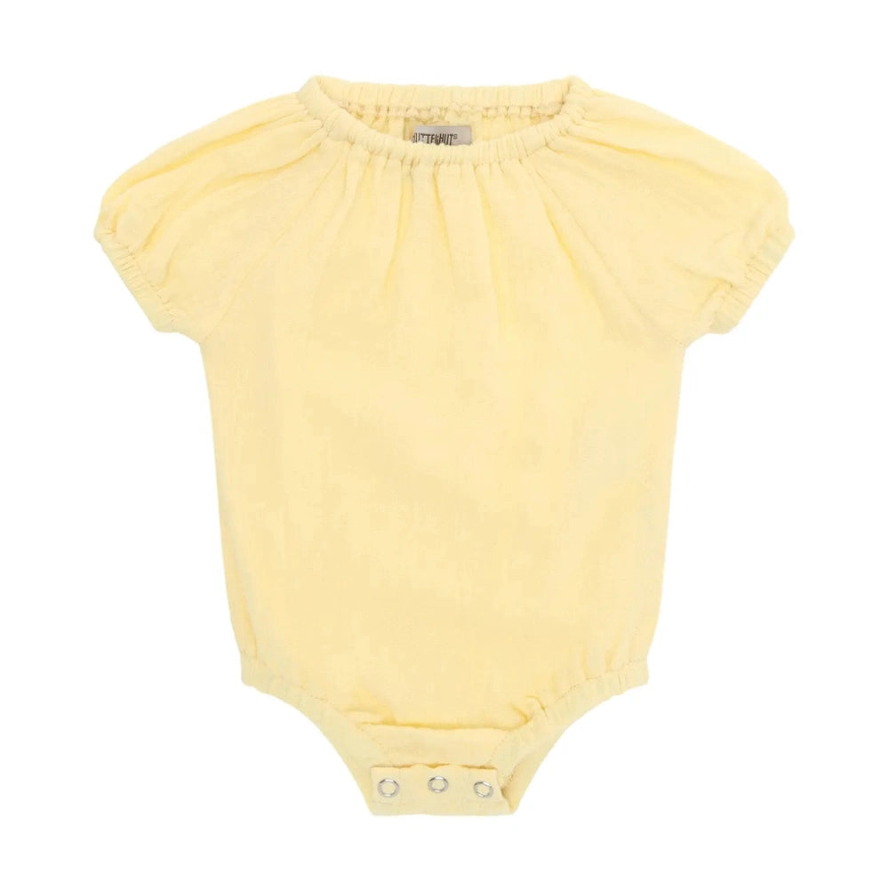 Huttelihut Combinaison en mousseline à manches courtes – douce grenouillère bébé