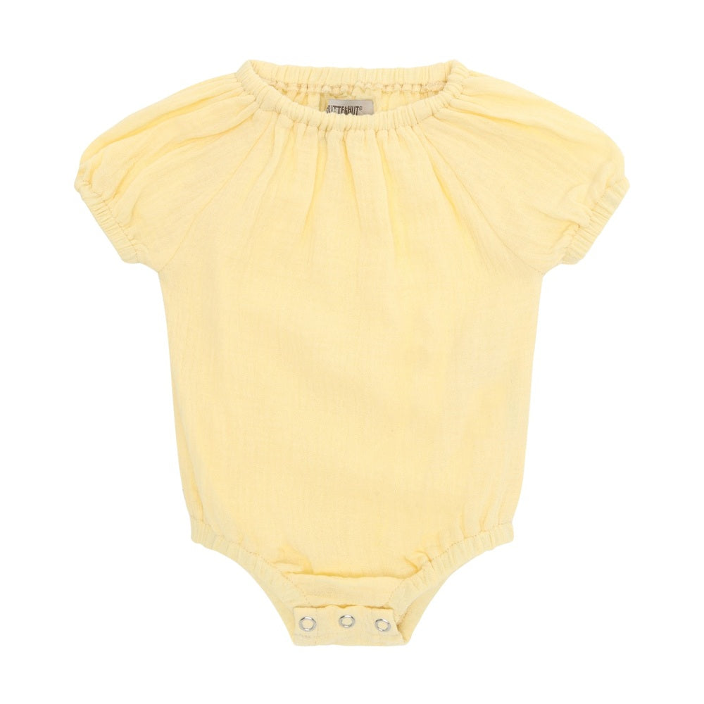 Huttelihut Combinaison en mousseline à manches courtes – douce grenouillère bébé