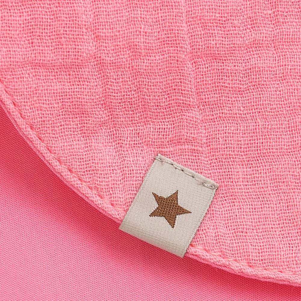 Huttelihut Chapeau d’été en mousseline avec oreilles – chapeau léger pour bébé – rose