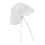 Huttelihut Chapeau d'été brodé – adorable chapeau de soleil pour bébé – blanc