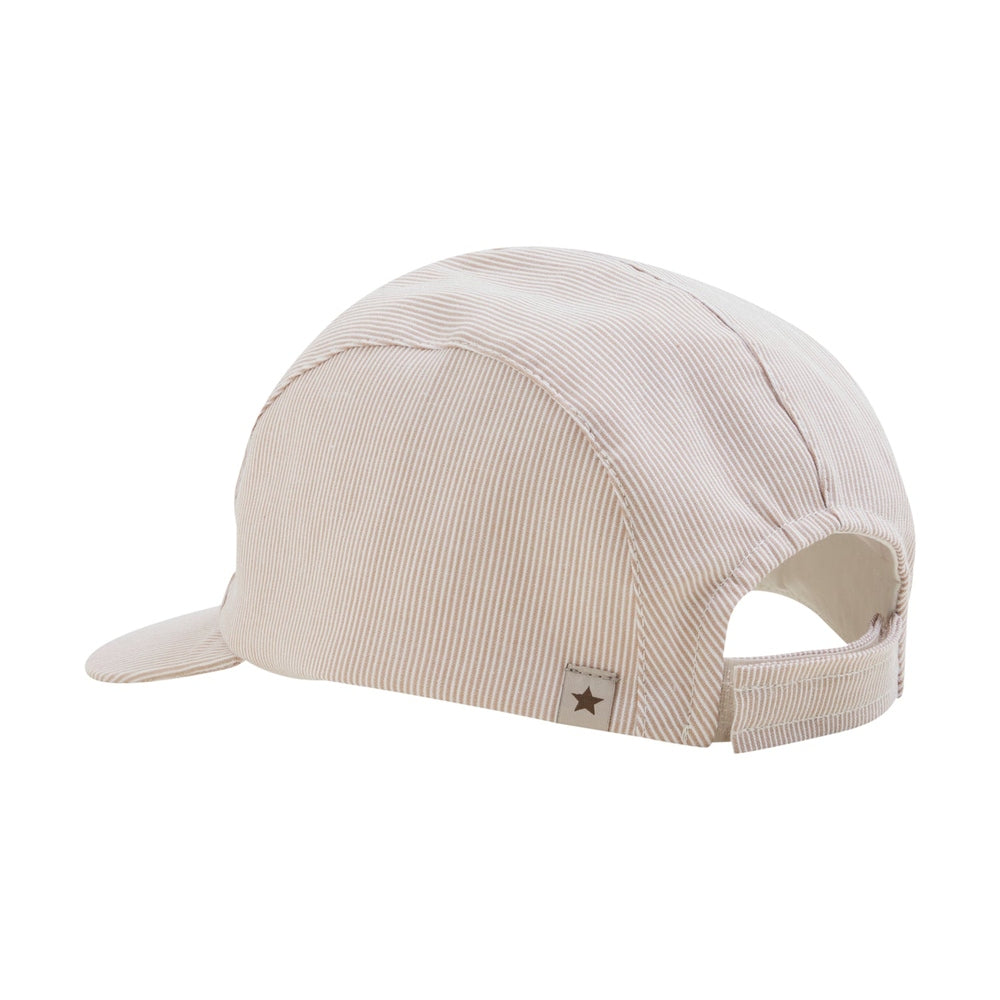 Huttelihut Casquette rayée – casquette légère pour enfant – sable