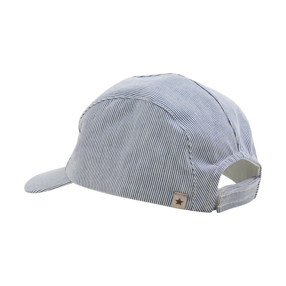 Huttelihut Casquette rayée – casquette légère pour enfant – bleu marine foncé