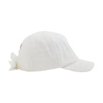 Huttelihut Casquette avec broderie – casquette enfant élégante – blanche