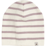 Huttelihut Bonnet en maille rayée – Rose