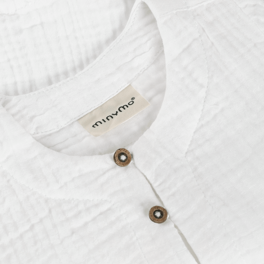 Minymo chemise à manches longues blanc éclatant