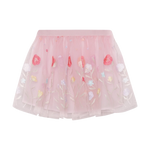 Minymo Jupe en mesh avec broderie Raindrops on Roses