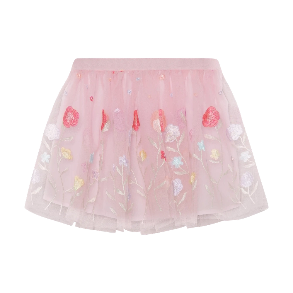 Minymo Jupe en mesh avec broderie Raindrops on Roses