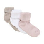 Minymo chaussettes bébé côtelées lot de 3, Coquille