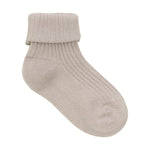 Minymo Chaussettes bébé côtelées, lot de 3, Shell
