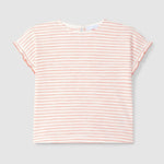 Laranjinha T-shirt en coton avec fleur pour enfants - Framboise
