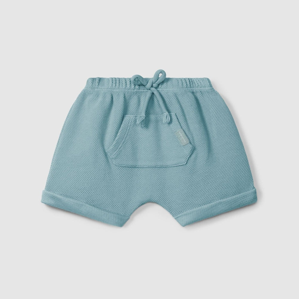 Shorts d'été Laranjinha pour bébés - bleu pétrole
