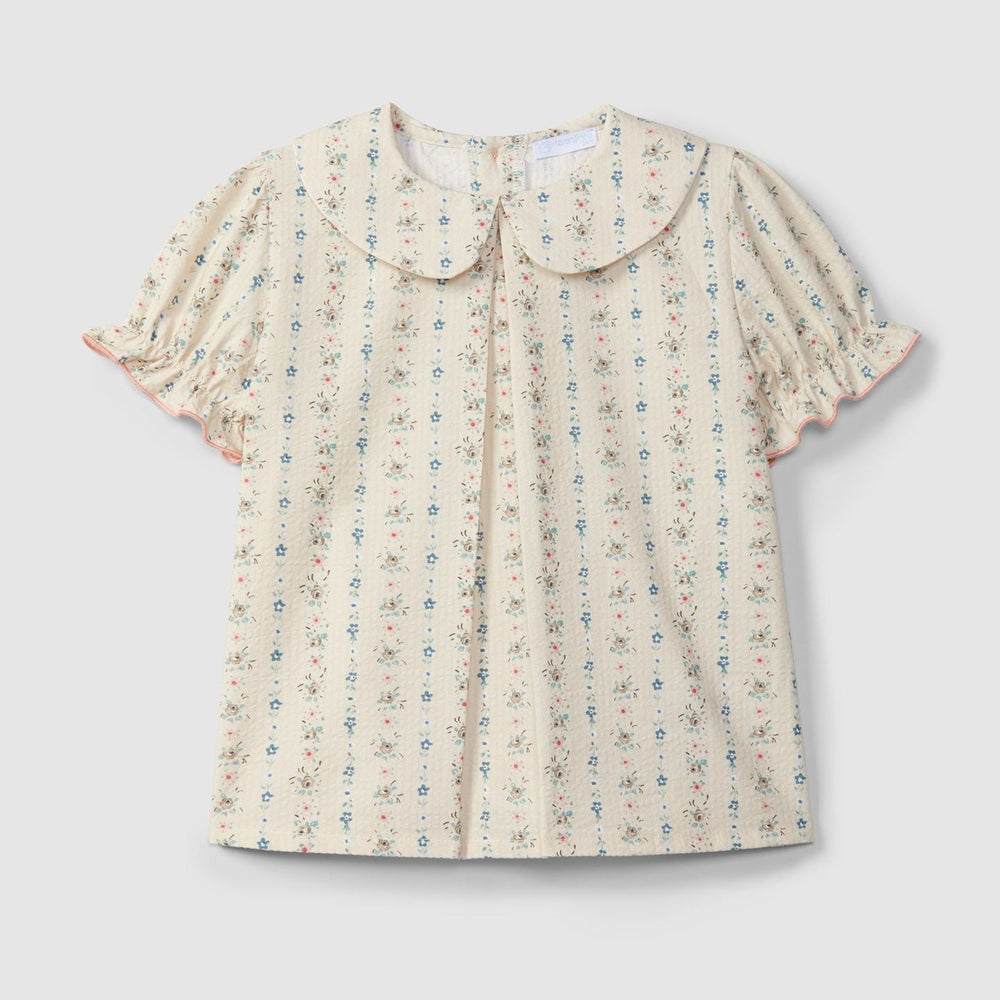 Laranjinha Blouse en coton pour bébé - sable