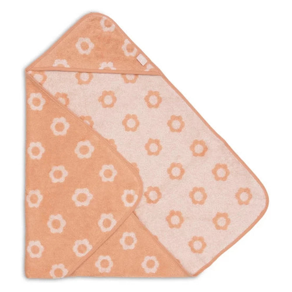 Jollein cape de bain en éponge 75x75cm Jacquard Fleur