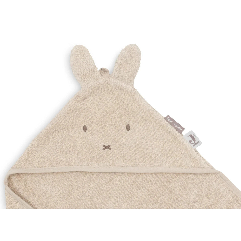 Jollein Cape de bain en éponge 75x75cm Miffy sable chaud