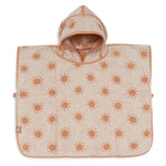Jollein Poncho de bain en éponge jacquard Sun réversible