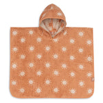 Poncho de bain en éponge jacquard Sun réversible
