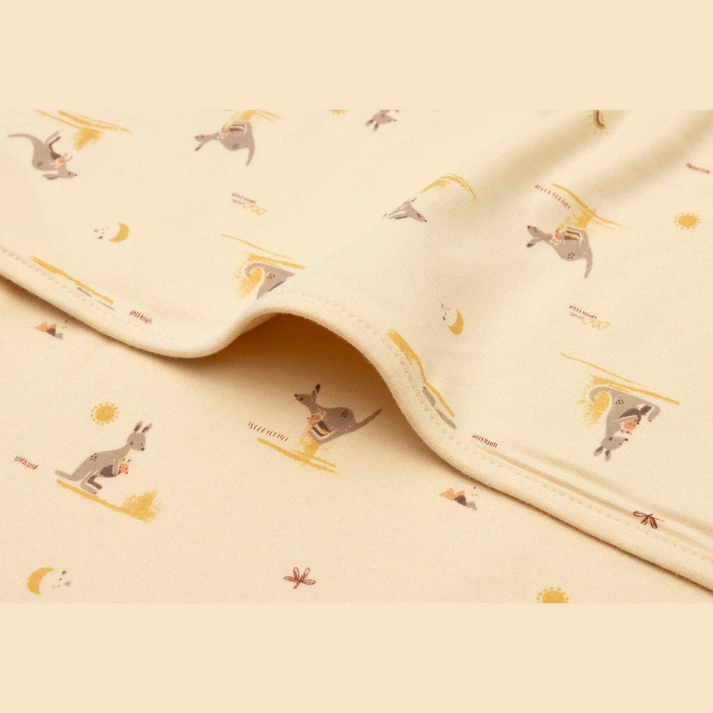Jollein couverture pour berceau en jersey 75x100 cm Kangourous