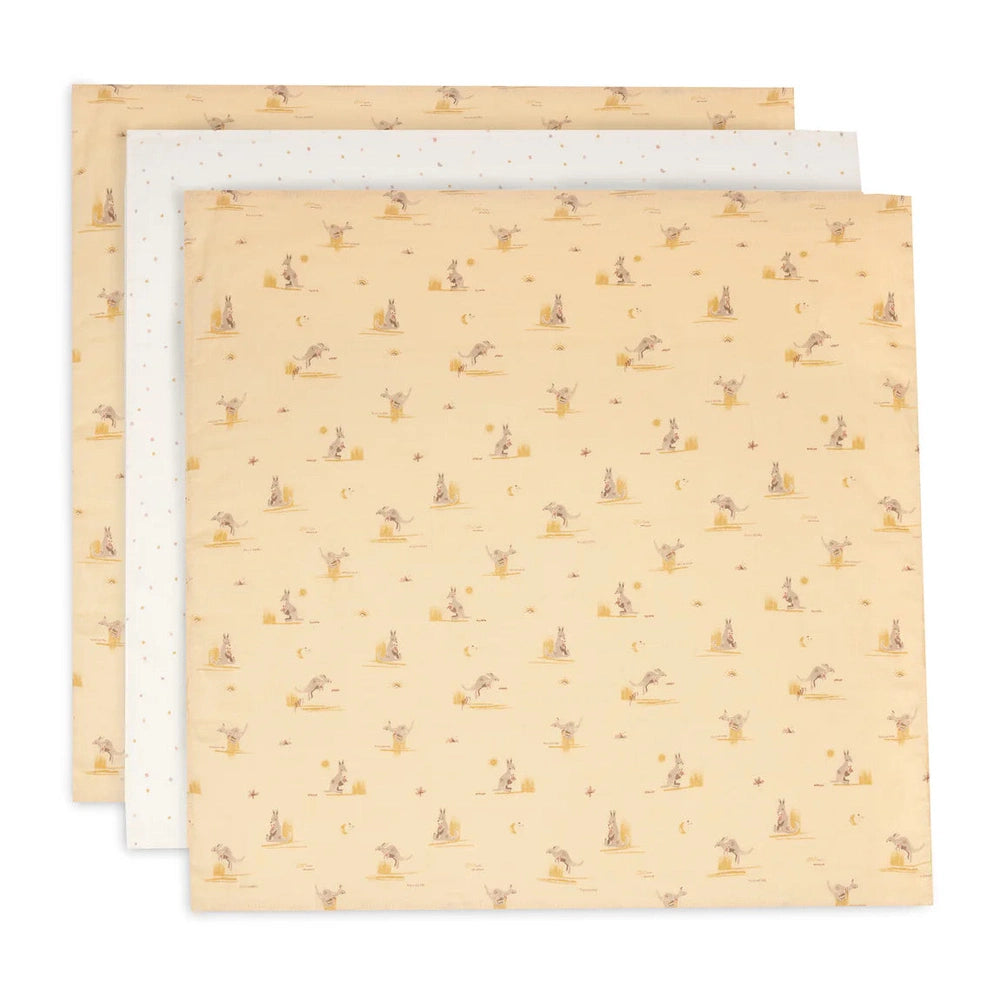 Jollein Lange hydrophile Small 70x70cm Kangourous