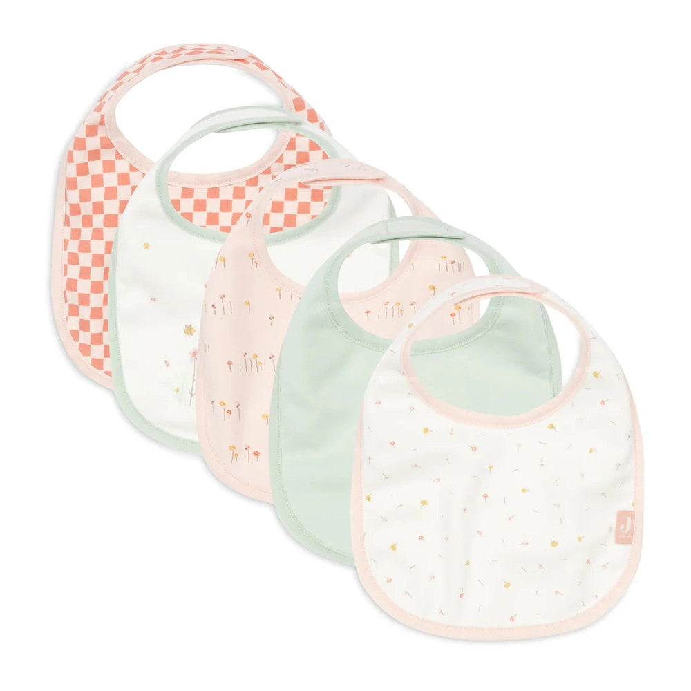 Bavoir en jersey imperméable Pretty Picnic Jollein, lot de 5