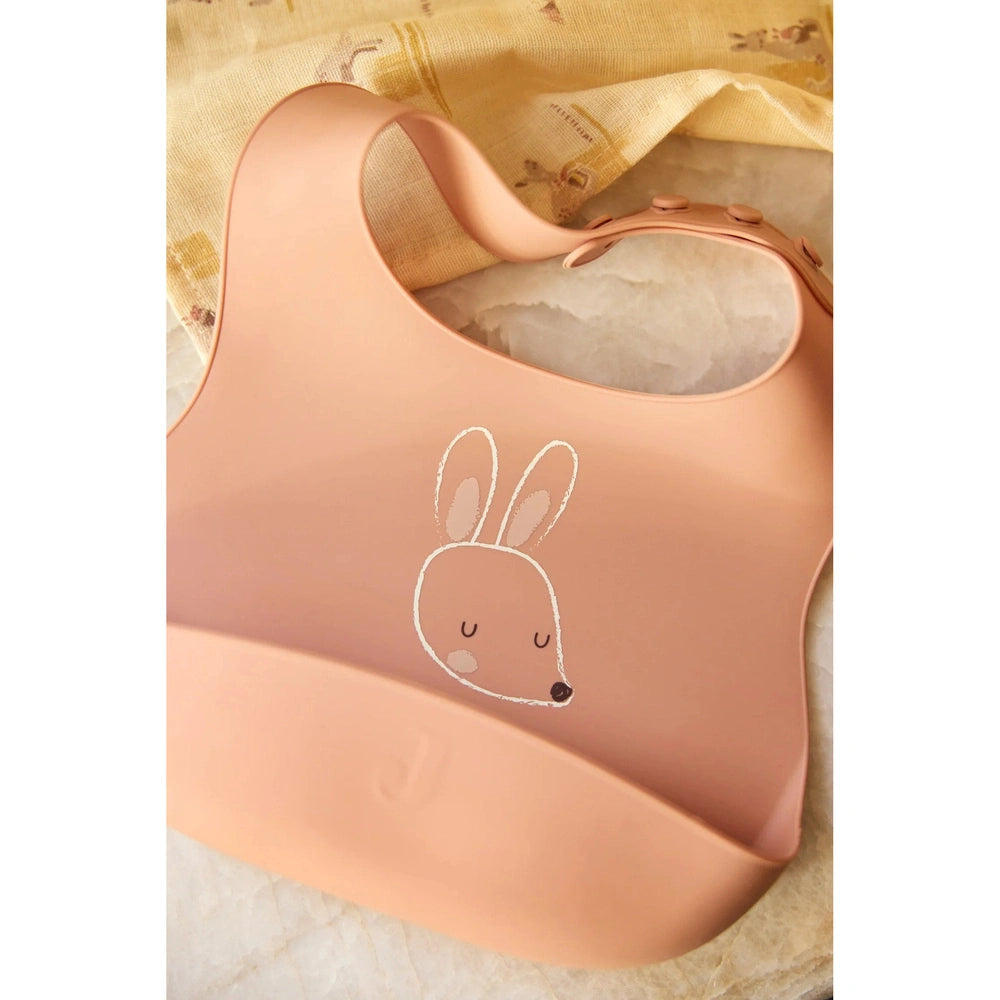 Jollein Bavoir en silicone Kangaroots, lot de 2