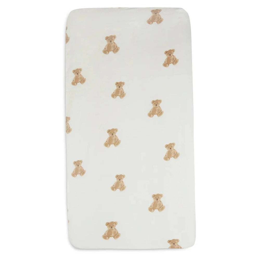 Drap-housse Jollein 70/75 x 140/150 - Teddy Bear
