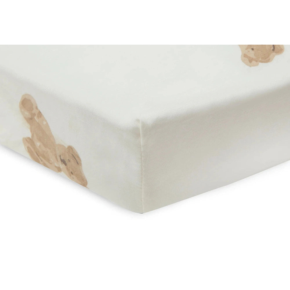 Drap-housse Jollein 70/75 x 140/150 - Ourson