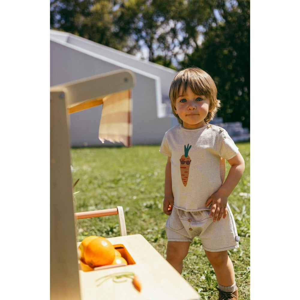 T-shirt en coton confortable - ocre