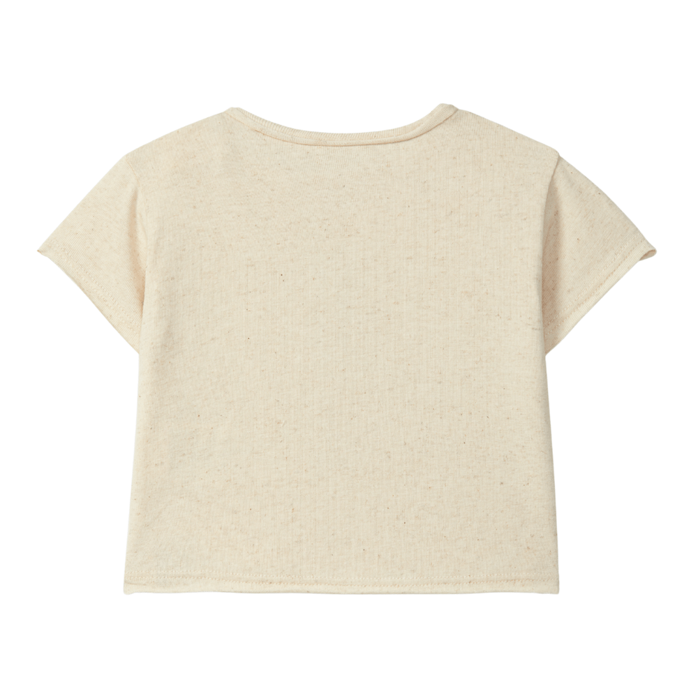 T-shirt en coton ajusté - Ocre