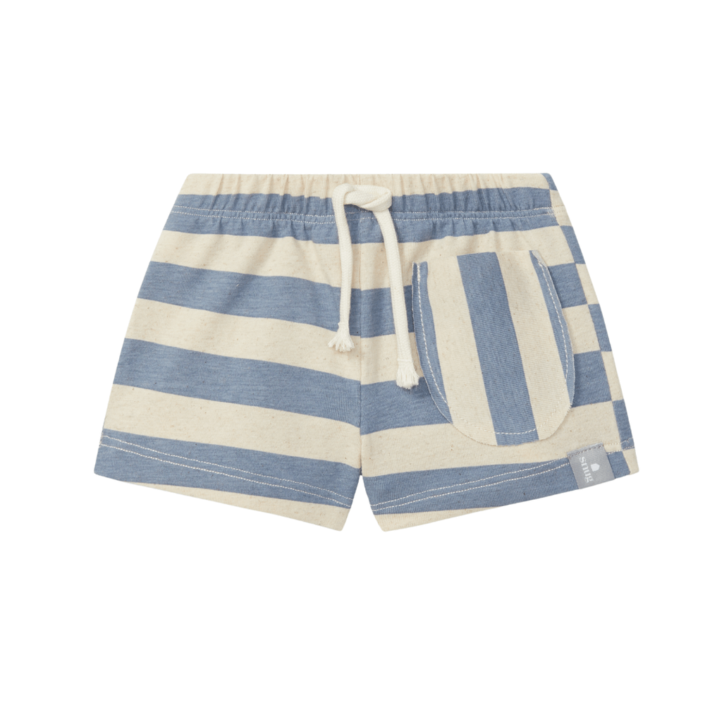 Short d’été en coton confortable - indigo