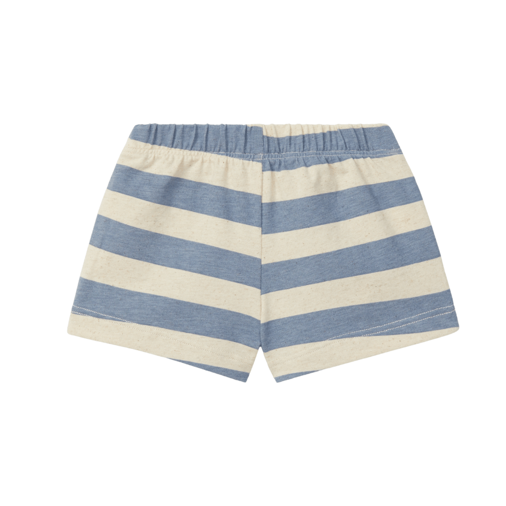 Shorts d'été en coton ajustés - Indigo