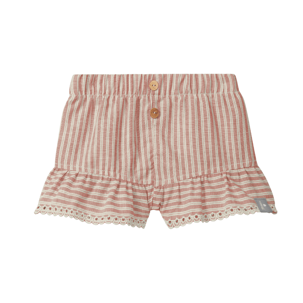 Shorts d'été en coton Snug - terracotta