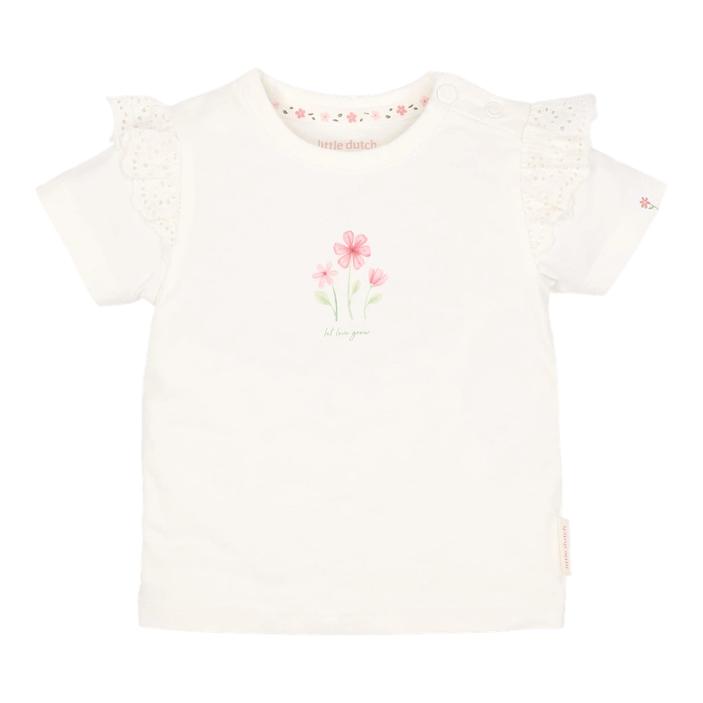 Little Dutch T-shirt à manches courtes - blanc cassé