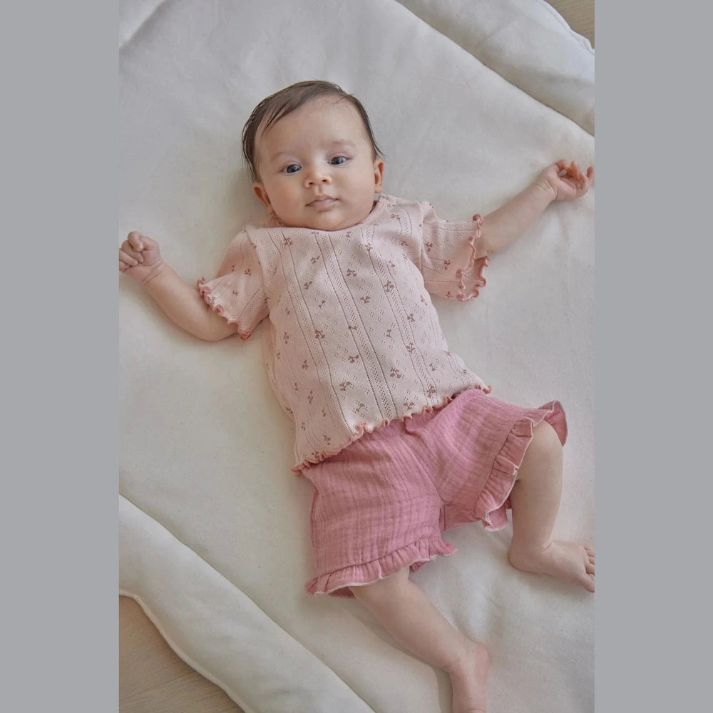 Little Dutch T-shirt à manches courtes rose Fairy Flowers