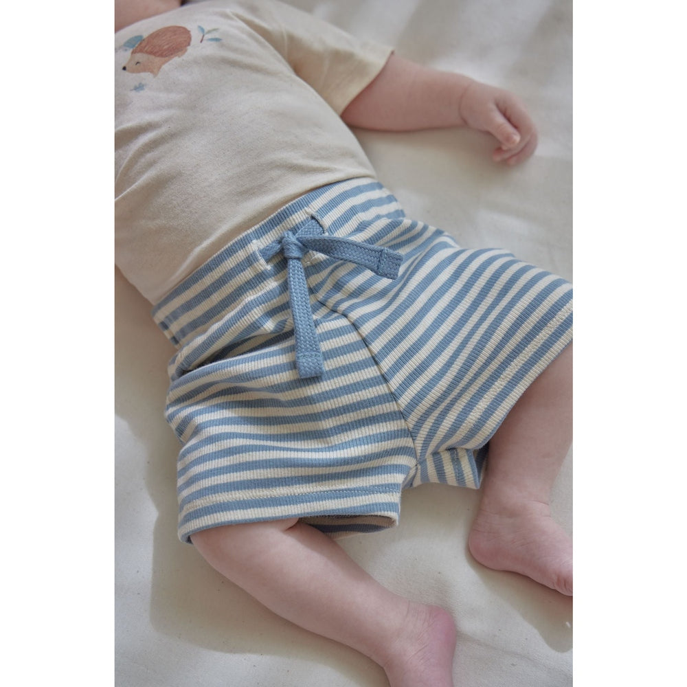 Little Dutch short bleu Stone Blue à rayures