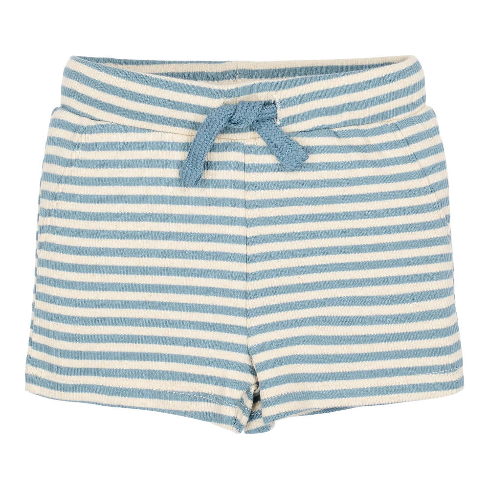 Little Dutch short bleu Stone Blue à rayures