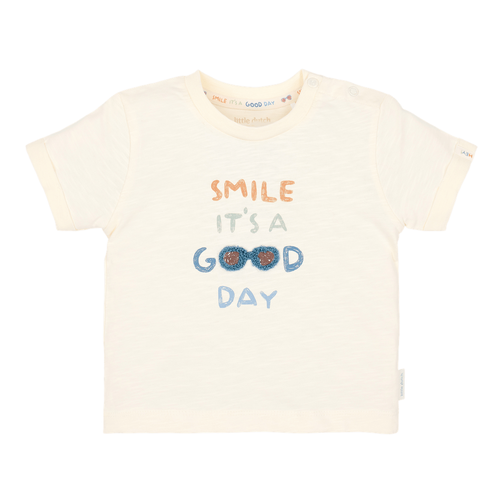 Little Dutch T-shirt manches courtes crème