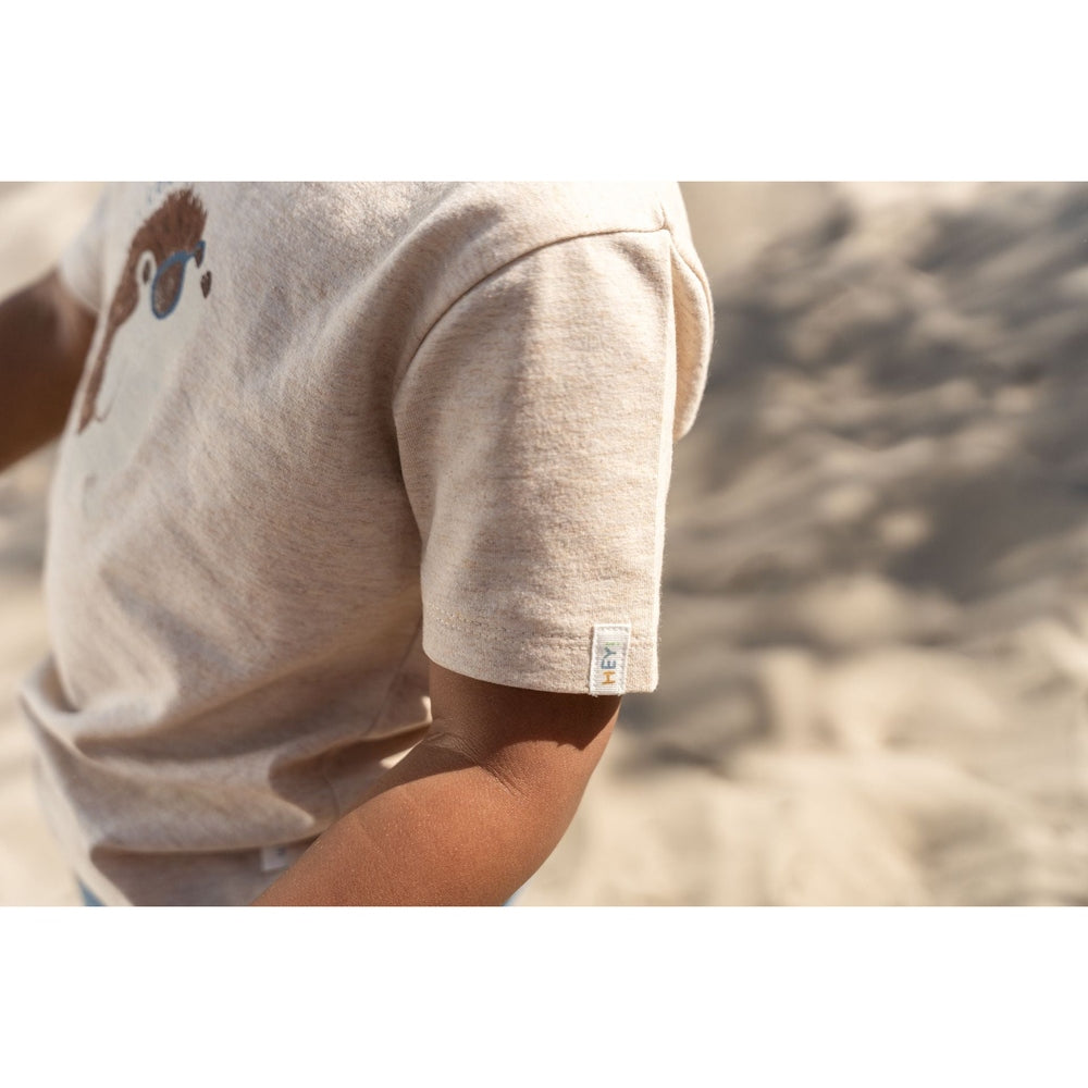 Little Dutch T-shirt à manches courtes Biscuit chiné