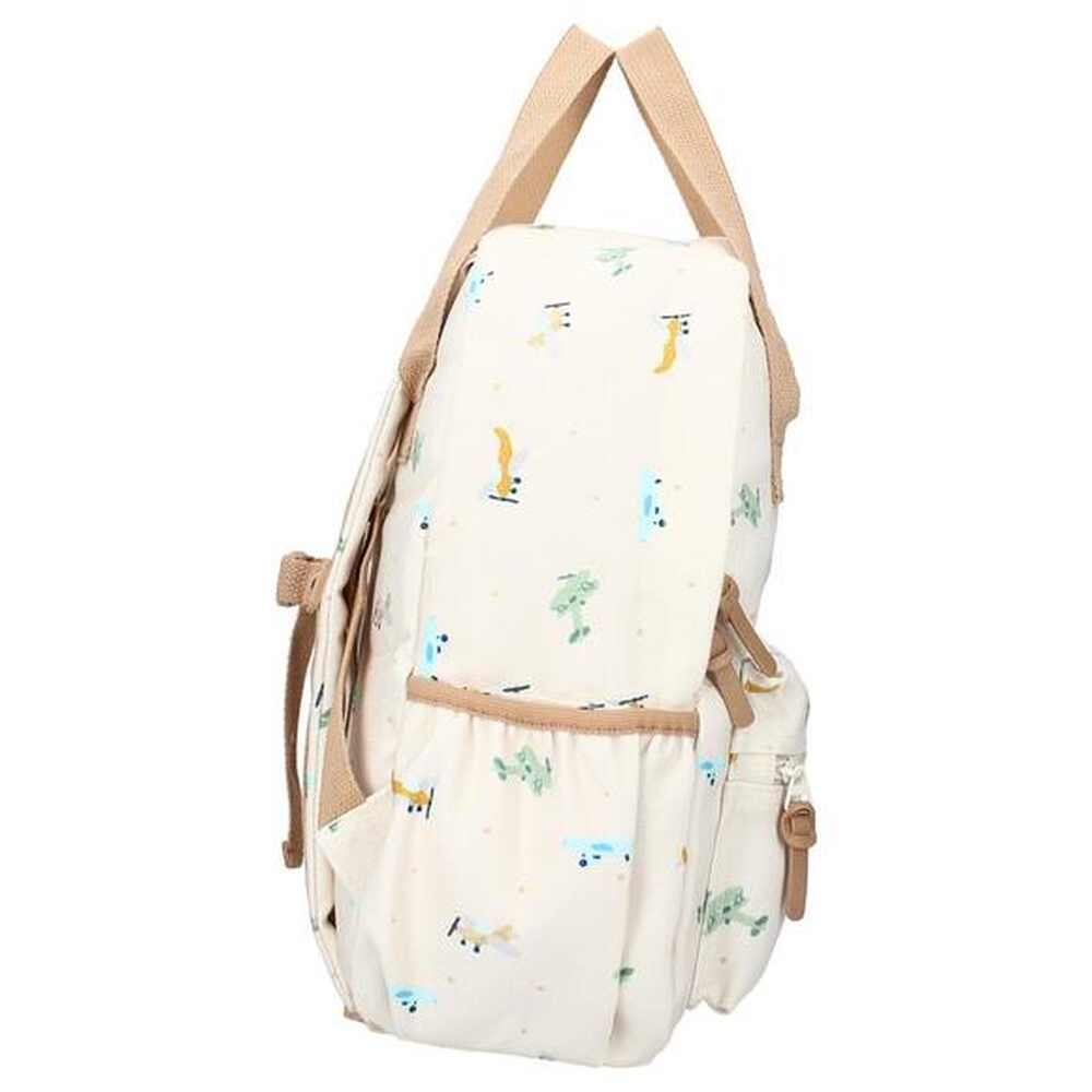 Kidzroom Sac à dos Small Talk Avions - Beige