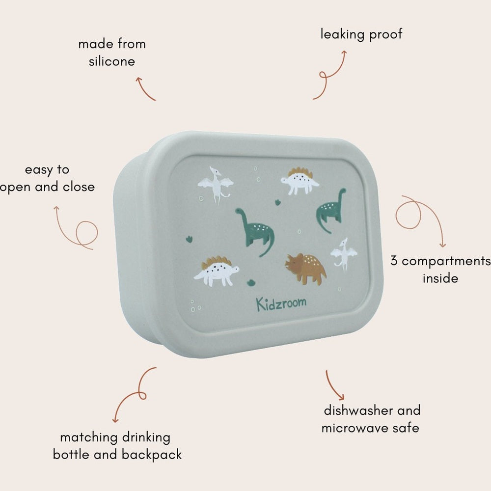 Kidzroom Lunchbox Small Talk Dinos - Vert