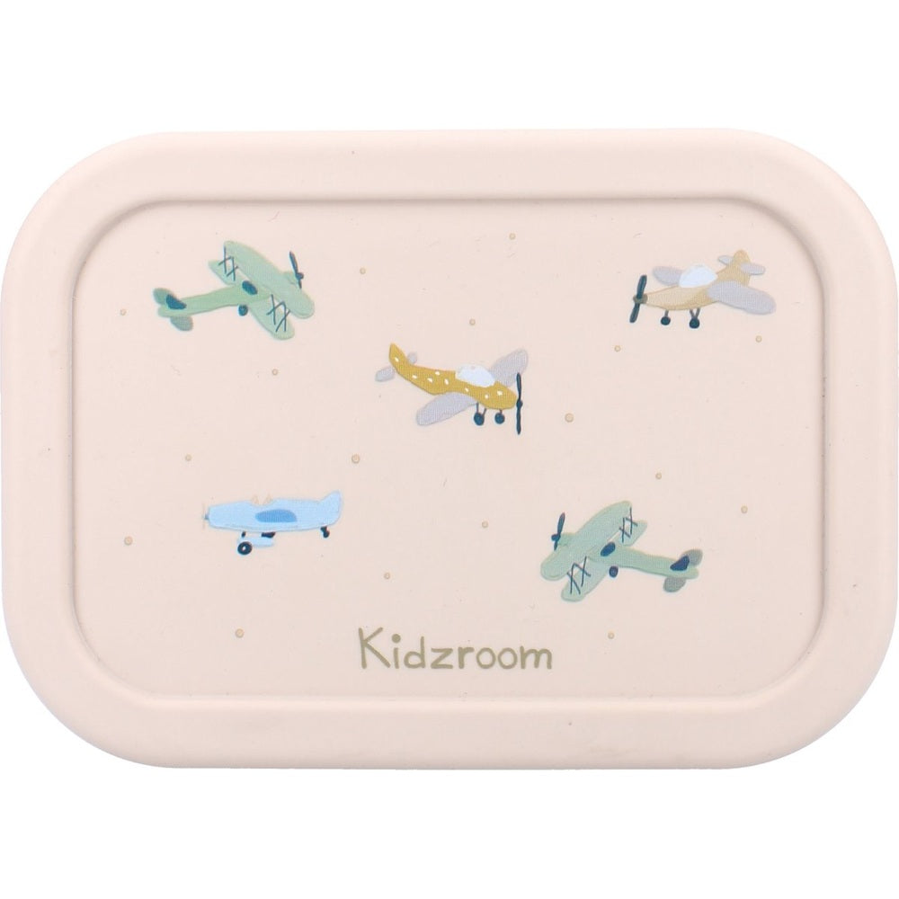 Kidzroom Petite boîte à lunch Small Talk Avions - Beige