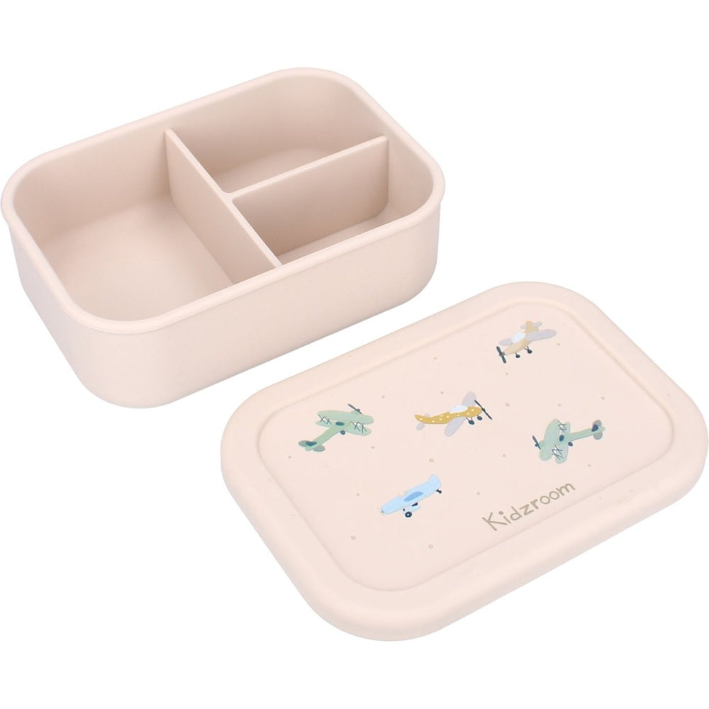 Kidzroom Petite boîte à lunch Small Talk Avions - Beige