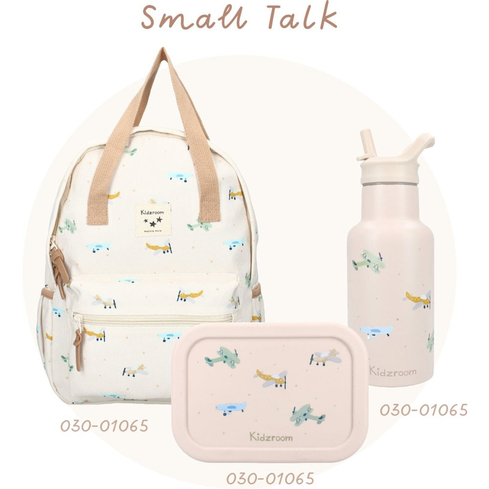 Kidzroom Lunchbox Small Talk Avions - Beige