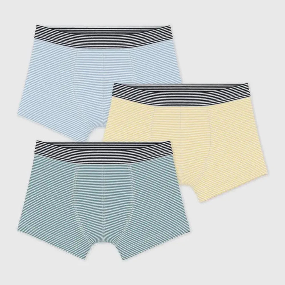 Lot de boxers en coton rayés pour enfants