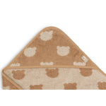Jollein Cape de bain en éponge 75x75cm Jacquard Teddy Bear