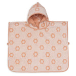 Jollein Poncho de bain en éponge jacquard réversible - Fleur